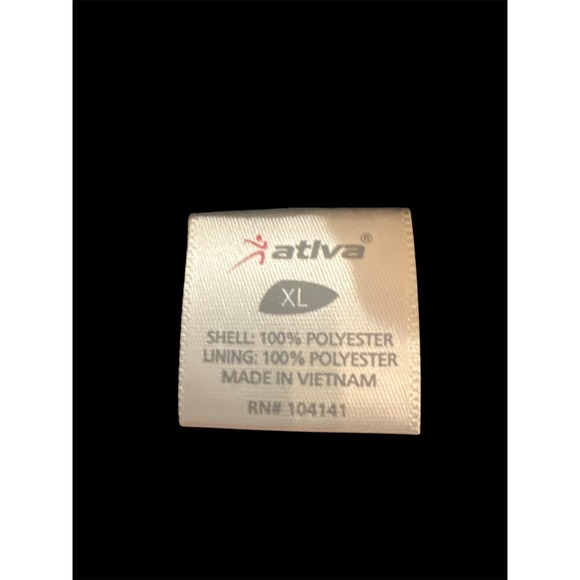 Ativa Women's XL Red Windbreaker Jacket Lightweight Full Zip Y2K - Picture 6 of 13